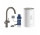 Zestaw Grohe Red Duo z baterią kuchenną w kształcie C oraz bojlerem w rozmiarze M, obracana wylewka, brushed hard graphite