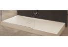 Brodzik prostokątny Novellini Custom, 140x90cm, montaż na posadzce, wysokość 12cm, akryl, beżowy