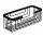 Koszyczek łazienkowy Gedy Hotel, 25x10cm, stal nierdzewna, czarny mat