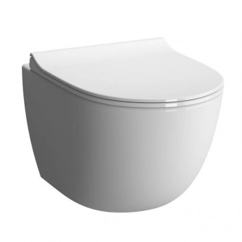 Miska WC podwieszana Vitra Sento, 54x36,6cm, bezrantowa, biała