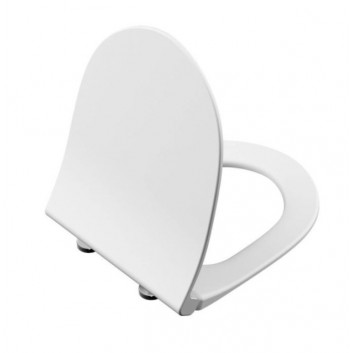 Deska WC Vitra Metropole Slim, wolnoopadająca, 44x36cm, biała