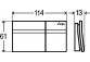 Elektroniczny przycisk spłukujący Viega Visign for More 200, do zdlanego uruchamiania WC Prevista, szkło czarne
