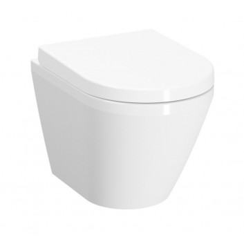 Miska WC podwieszana Vitra Sento, 49,5x36cm, bezrantowa, biała