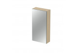 Szafka lustrzana Cersanit Inverto, 80x40cm, wisząca, drzwi uniwersalne, dąb