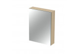 Szafka lustrzana Cersanit Inverto, 80x60cm, wisząca, drzwi uniwersalne, dąb