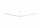 Wieszak zasłony prysznicowej Koło Lehnen Concept Pro, narożny, 120cm, stal nierdzewna