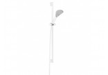 Zestaw natryskowy Kludi Fizz 3S, słuchawka 3-funkcyjna z drążkiem prysznicowym, biały/chrom