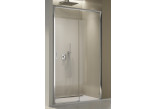 Drzwi prysznicowe do wnęki SanSwiss Top-Line S TLS2, rozsuwane, 140cm, prawe, ze ścianką stałą w linii, profil srebrny połysk