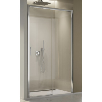 Drzwi prysznicowe do wnęki SanSwiss Top-Line S Black, rozsuwane, 160cm, prawe, czarny profil
