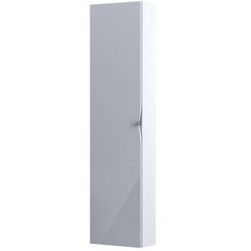 Szafka wysoka boczna Oristo Siena, 35cm, jedne drzwi, biały połysk