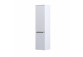 Szafka wysoka boczna Oristo Silver, 35cm, lewa, dwoje drzwi, biały połysk