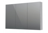 Szafka górna lustrzana Oristo Neo, 120cm, do akcesoriów, 3 drzwi, profil chrom połysk