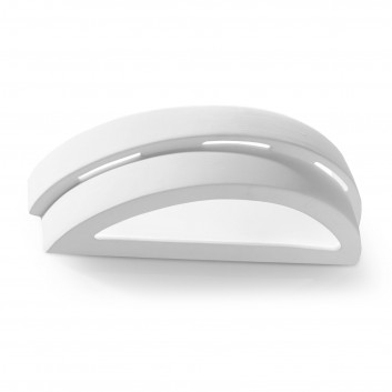 Kinkiet ceramiczny Sollux Ligthing Atena, 38cm, E27 1x60W, biały