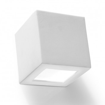 Kinkiet ceramiczny Sollux Ligthing Sigma, 42cm, E27 1x60W, biały