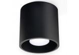 Plafon Sollux Lighting Orbis 1, 10cm, okrągły, GU10 1x40W, czarny