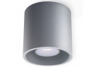 Plafon Sollux Lighting Orbis 1, 10cm, okragły, GU10 1x40W, szary