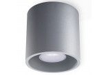 Plafon Sollux Lighting Orbis 1, 10cm, okragły, GU10 1x40W, szary