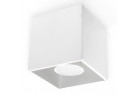 Plafon Sollux Lighting Quad 1, 10cm, kwadratowy, GU10 1x40W, biały