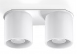 Plafon podwójny Sollux Lighting Orbis 2, 26cm, GU10 2x40W, biały