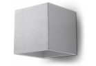 Kinkiet Sollux Lighting Quad 1, 10cm, kwadratowy, G9 1x40W, szary