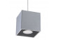 Lampa wisząca Sollux Ligthing Quad 1, 10cm, kwadratowa, GU10 1x40W, czarna