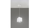 Lampa wisząca Sollux Ligthing Quad 1, 10cm, kwadratowa, GU10 1x40W, szara