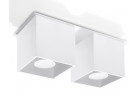 Plafon podwójny Sollux Lighting Quad 2, 26cm, GU10 2x40W, biały