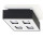 Plafon Sollux Lighting Mono 4, 24x24cm, kwadratowy, GU10 4x40W, czarny