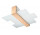 Plafon Sollux Lighting Feniks 2, 43cm, E27 2x60W, drewno naturalne