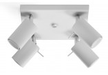Plafon potrójny Sollux Ligthing Ring 3, 45cm, GU10 3x40W, biały