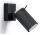 Kinkiet Sollux Lighting Ring 1, 10cm, okrągły, GU10 1x40W, czarny