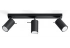 Plafon potrójny Sollux Lighting Ring 3, 45cm, GU10 3x40W, czarny