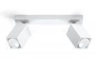 Plafon podwójny Sollux Lighting Merida 2, 30cm, GU10 2x40W, biały