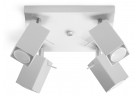 Plafon poczwórny Sollux Lighting Merida 4, 25cm, GU10 4x40W, biały