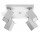 Plafon poczwórny Sollux Lighting Merida 4, 25cm, GU10 4x40W, biały