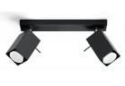 Plafon podwójny Sollux Lighting Merida 2, 30cm, GU10 2x40W, czarny