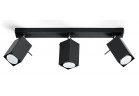 Plafon potrójny Sollux Lighting Merida 3, 45cm, GU10 3x40W, czarny