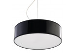 Lampa wisząca Sollux Lighting Arena 35, okrągła, 35cm, E27 2x60W, czarna