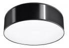 Plafon Sollux Lighting Arena 35, okrągły, 35cm, E27 2x60W, czarny