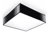 Lampa wisząca Sollux Ligthing Horus 45, kwadratowa, 45cm, E27 2x60W, czarna