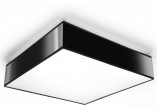 Plafon Sollux Ligthing Horus 35, kwadratowy, 35cm, E27 2x60W, czarny