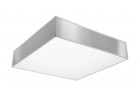Plafon Sollux Lighting Horus 25, kwadratowy, 25cm, E27 1x60W, szary