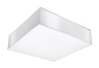 Plafon Sollux Lighting Horus 25, kwadratowy, 25cm, E27 1x60W, biały