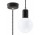 Lampa wisząca Sollux Lighting Edison, 8cm, E27 1x60W, czarno/biała