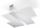 Plafon Sollux Lighting Massimo, 50cm, E27 2x60W, chrom/biały