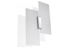 Kinkiet Sollux Lighting Fabiano, 37cm, E27 2x60W, chrom/biały
