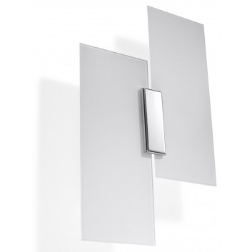Kinkiet Sollux Ligthing Massimo, 28cm, G9 2x40W, chrom/biały