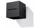 Kinkiet Sollux Lighting Lobo, 10cm, kwadratowy, G9 1x40W, czarny