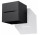Kinkiet Sollux Lighting Lobo, 10cm, kwadratowy, G9 1x40W, czarny