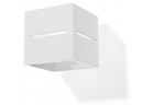 Kinkiet Sollux Lighting Lobo, 10cm, kwadratowy, G9 1x40W, biały